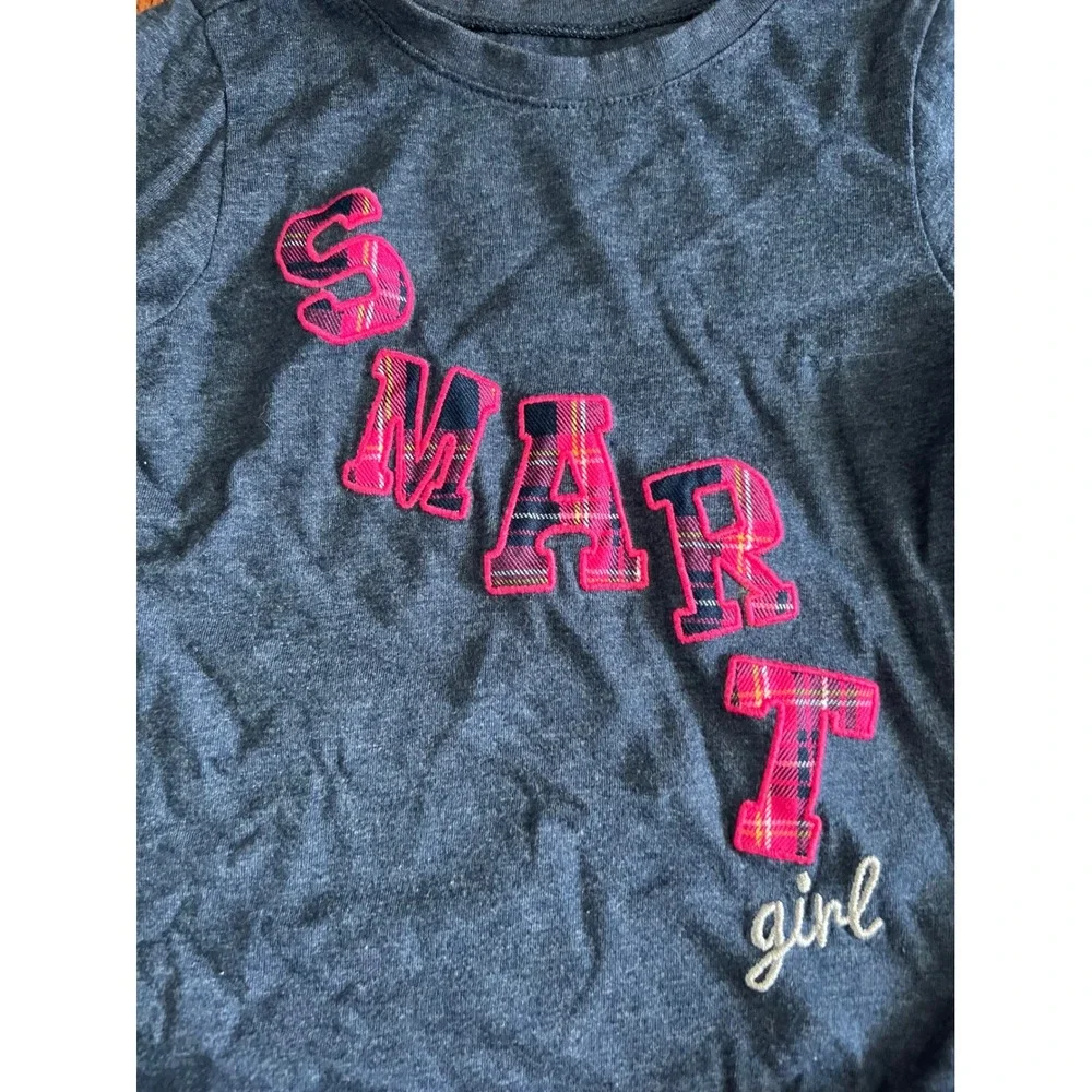 Garanimals Skort Set Girls 3T Pink Grey Plaid SMART Graphic 2pc Outfit